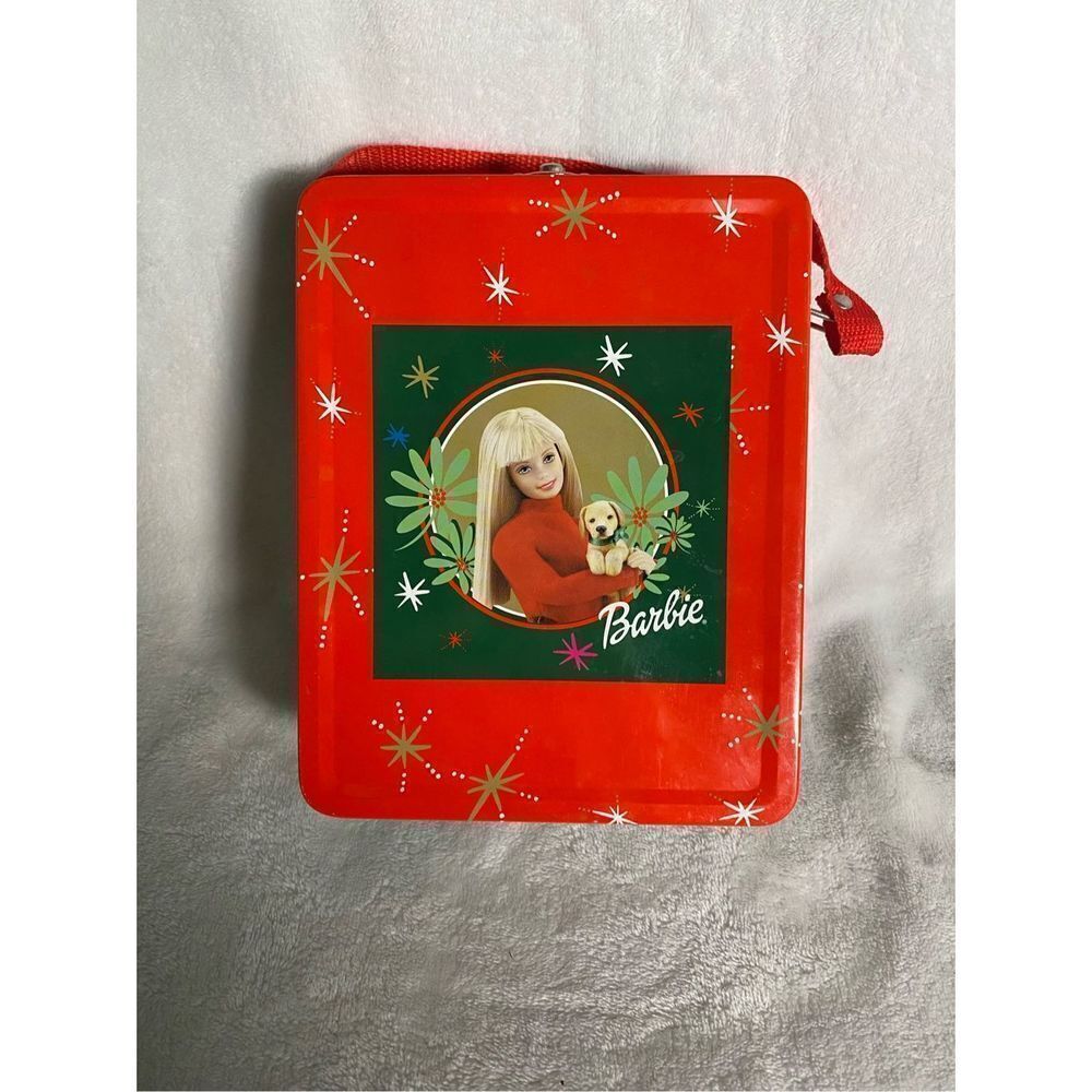 Barbie Tin Christmas Lunchbox‎